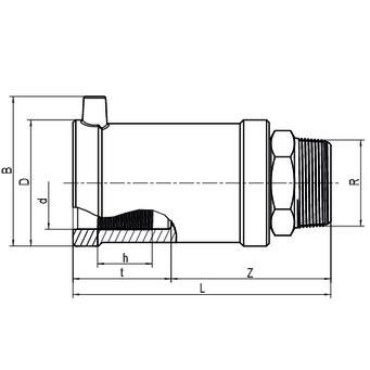 SANIT 612727 Переходные фитинги из HDPE / V2A с наружной резьбой  - Вид №1