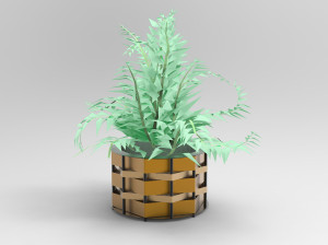 Круглый плантатор из оцинкованной стали