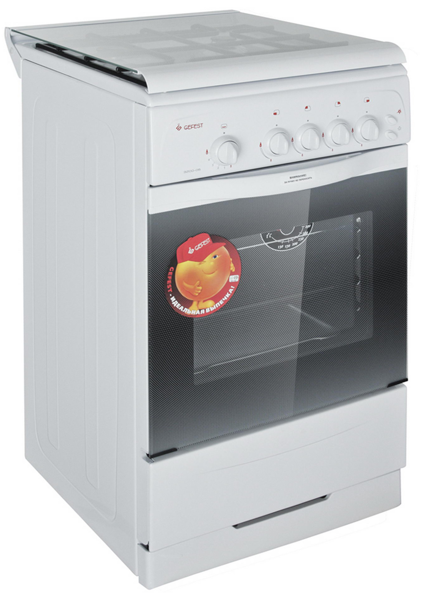 6675786 Газовая плита Gefest 3200-06 К2 белый STDN-0045369 - Вид №1