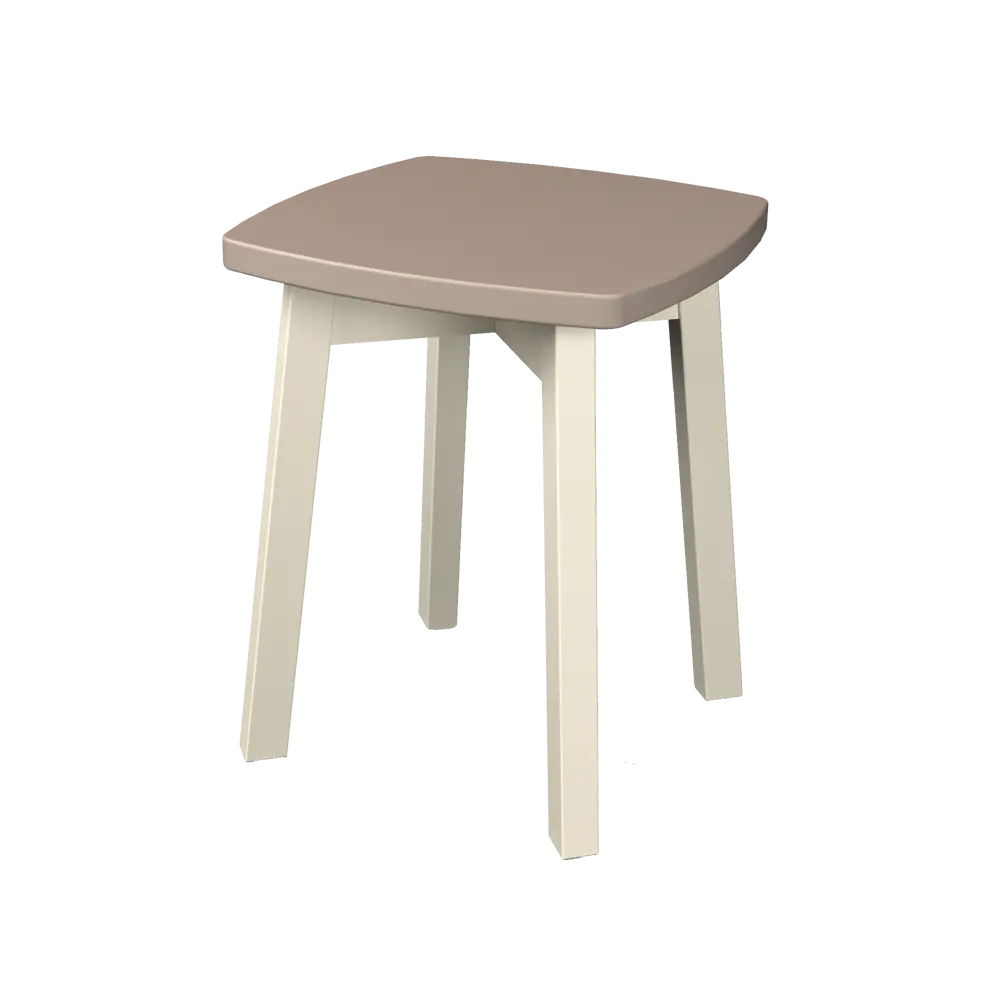 Каркас для табурета Гавр Delinia 33x33x41.5 см 42 см дерево цвет слоновая кость STLM-2002580 - Вид №3