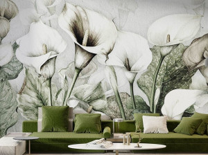 Обои с цветочными мотивами