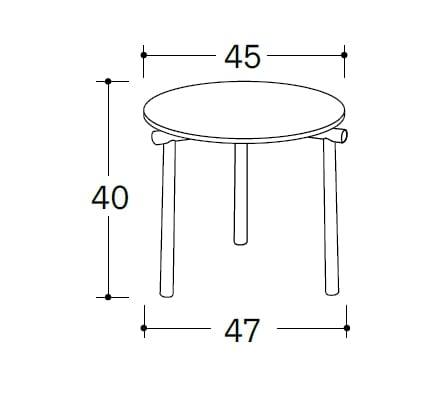 Деревянная тумбочка / журнальный столик Bolzan Джек ARCH-00011880 - Вид №1