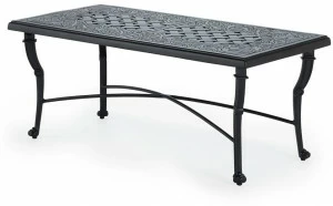 Oxley's Furniture Низкий прямоугольный алюминиевый журнальный столик Luxor Lulct