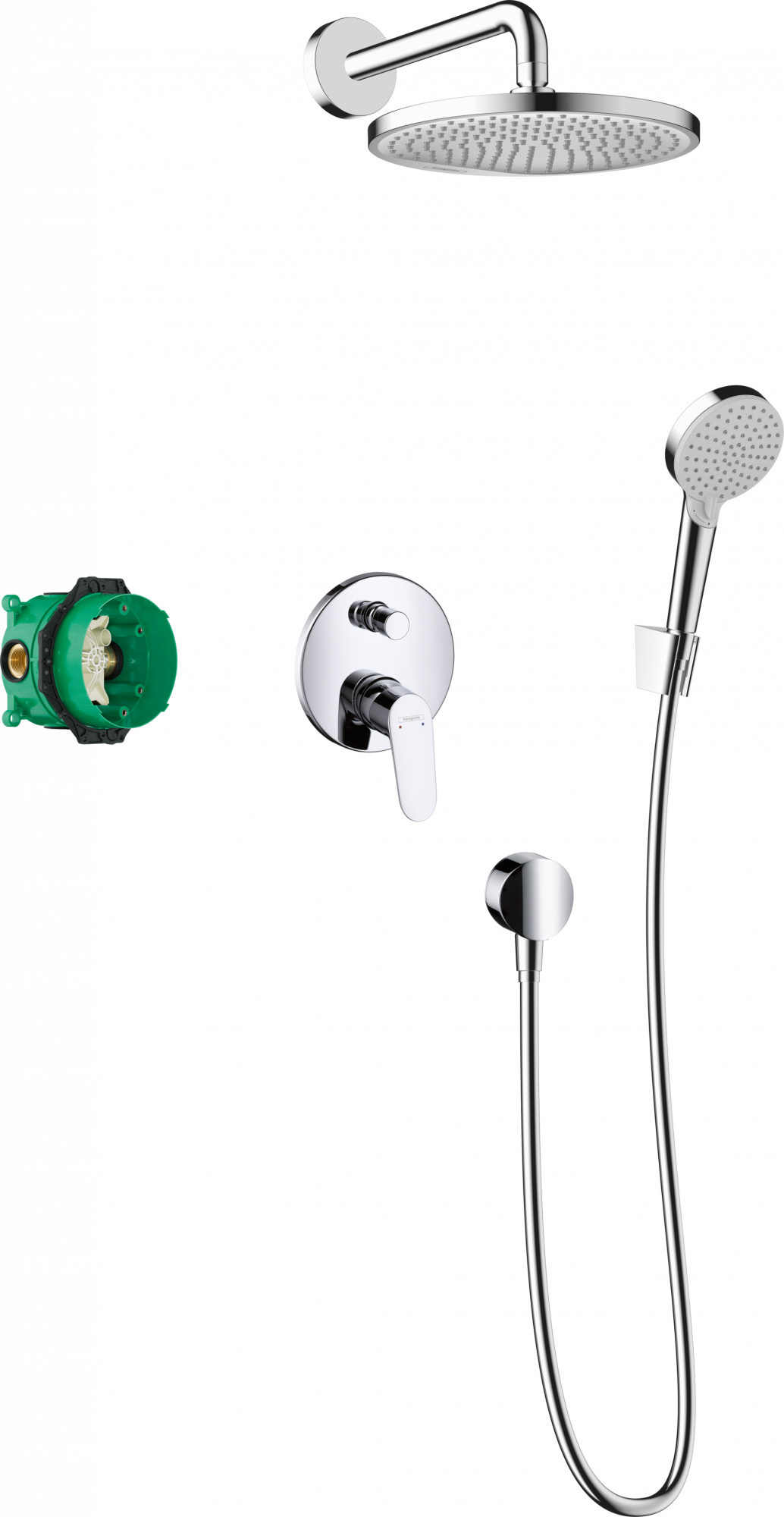 27958000 Crometta S Душевая система 240 1jet с однорычажным смесителем Hansgrohe 