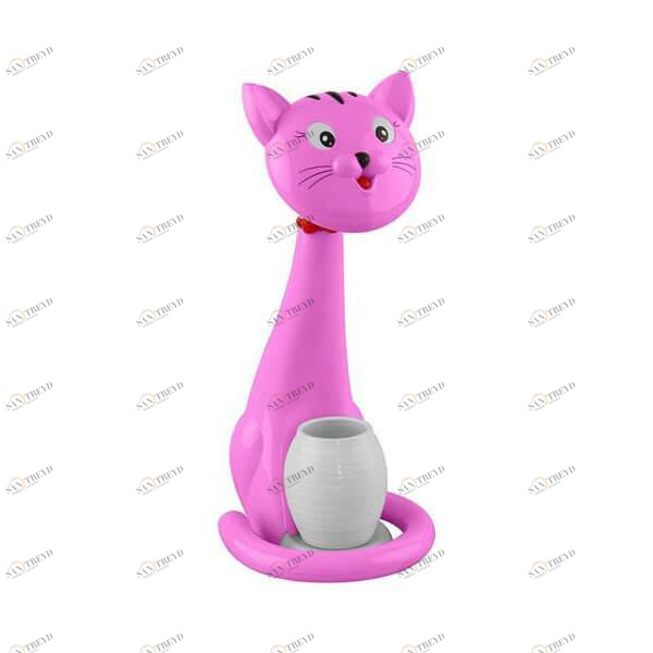 Детская настольная лампа Felix "Кошка" розовая HOROZ  326399 Розовый 