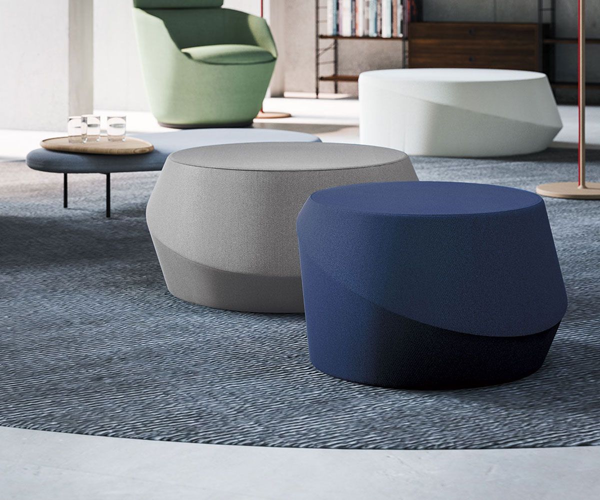 Круглый пуф из ткани или кожи Casamania & Horm GIRO ARCH-00044692 - Вид №4