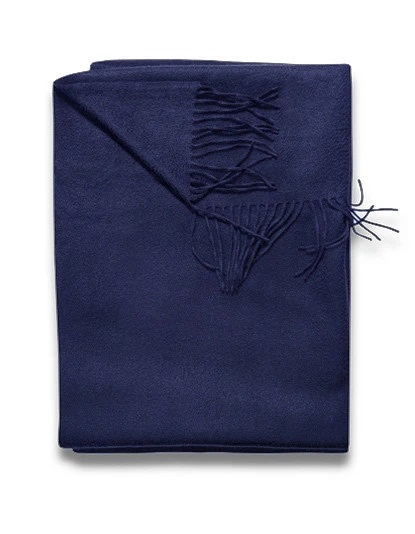 SOF_TR_N Плед синий 140/180 кашемир Sofia Cashmere Santreyd 