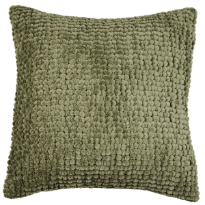 Подушка Шарики 45x45 см цвет оливковый