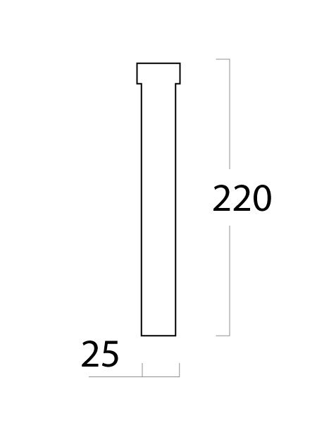 Удлинитель душевой колонны Cezares CZR-PCD20-01 ARTICOLI VARI - Вид №1