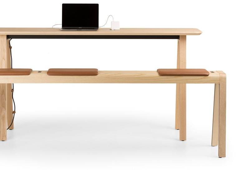 True Design Прямоугольный деревянный высокий стол E-quo Eq t095 - Вид №4