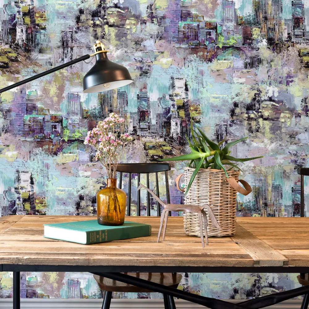 Обои флизелиновые Erismann Canvas голубые 1.06 м ЭР60473-04 STLM-2159214 - Вид №2