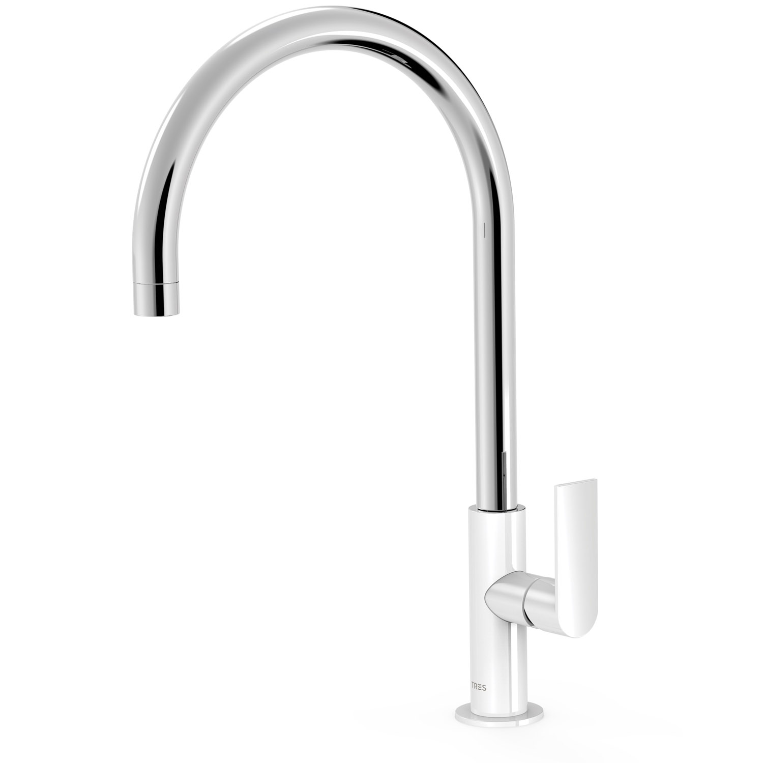 Смеситель для умывальника LOFT XXL с одной ручкой и боковым рычагом-20020506BL TRES 