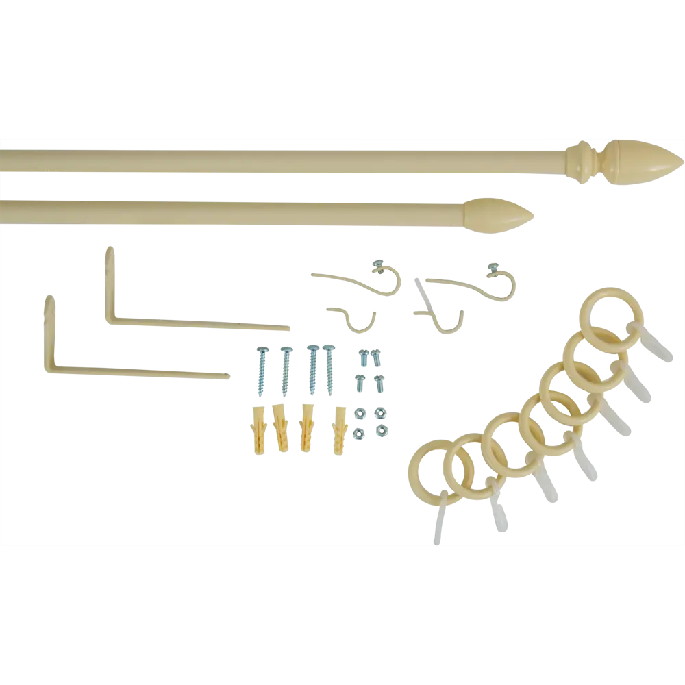 Карниз двухрядный Gracia 160 см металл цвет бежевый АРТ-ДЕКОР STLM-2188246 - Вид №1