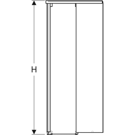 558.209.00.1 Квадратный передний элемент Porsgrund Showerama 10-5 Geberit  - Вид №3