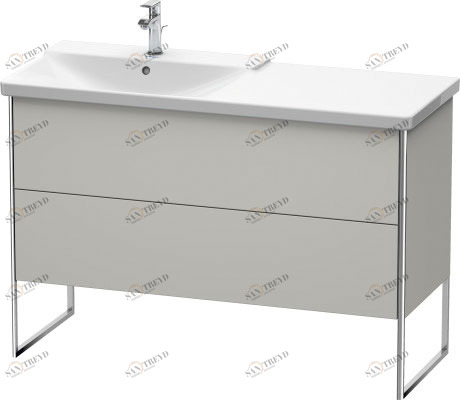 XS446600707 XSquare Тумбочка напольная Бетонно-серый матовый декор Duravit