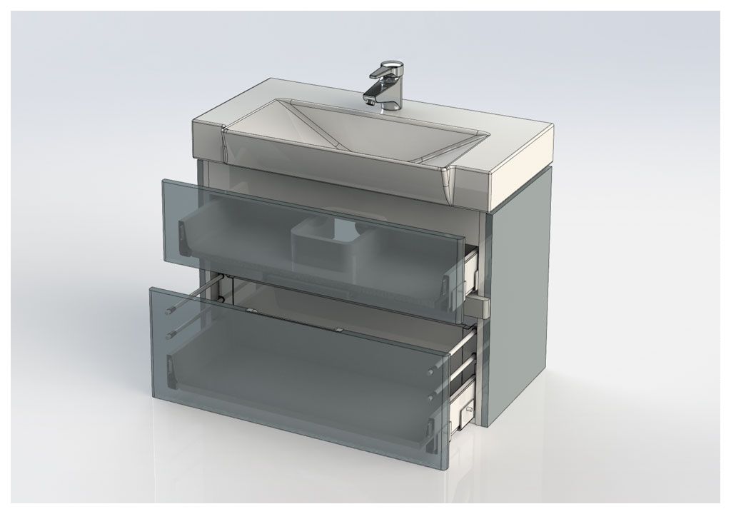 Тумба под раковину Aquanet Виго 80 сине-серый sun-id-270491 - Вид №9