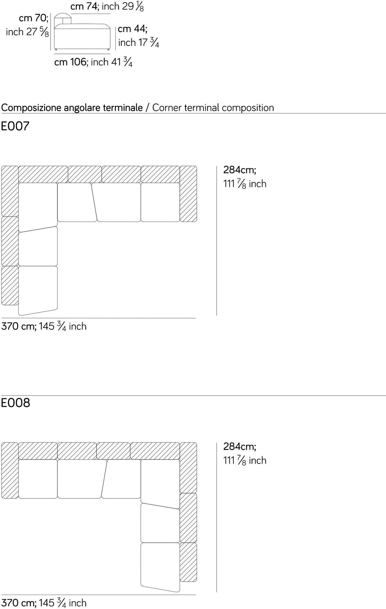 AMURA Модульный секционный диван Lapis E009 - Вид №11