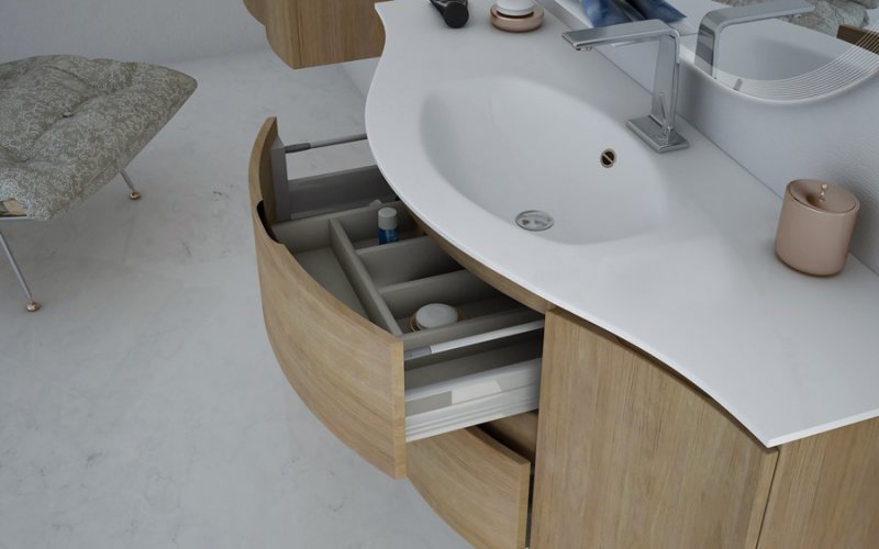 Мебель для ванной CEZARES VAGUE 104 Rovere tabacco 54834 - Вид №2