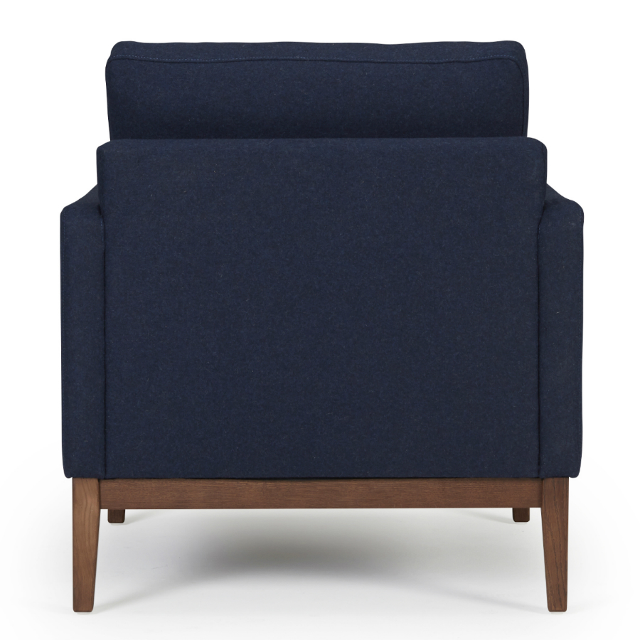 Кресло Finn 01, дуб/орех, темно-голубое Kragelund 3730120521 - Вид №5