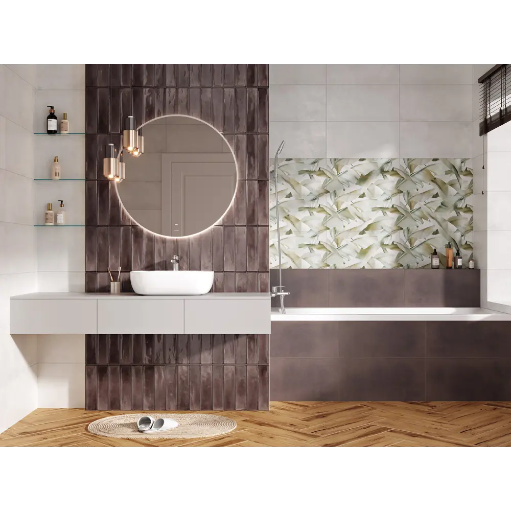 Плитка настенная KREAFORTA Cascada 29.8x59.8 см 1.425 м² глянцевая цвет коричневый 89440748 STLM-2186248 - Вид №4