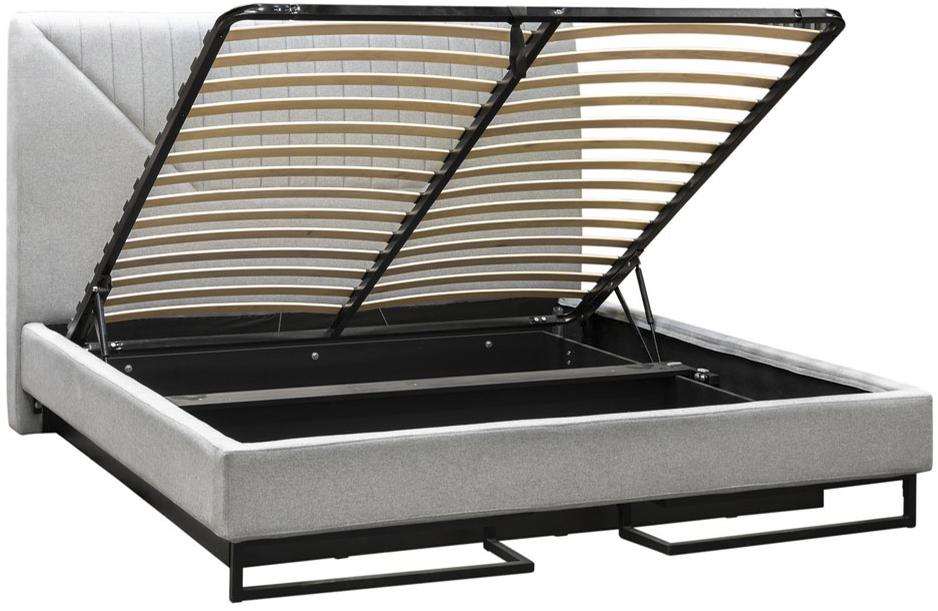 30663 Кровать с ортопедическим основанием и ящиком 1.8 Loft Alberta Браун R-HOME 401720452h_Браун - Вид №3