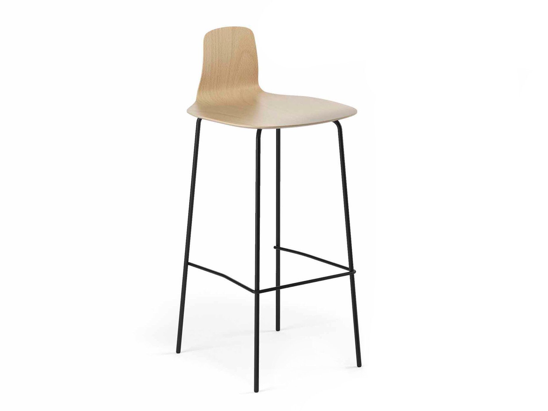 Барный стул из бука и металла с подставкой для ног SITLOSOPHY® Jay ARCH-00100802