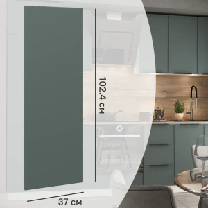 89349205 Фальшпанель для кухонного шкафа Инта 37x102.4 см Delinia ID МДФ цвет зеленый STLM-1335842