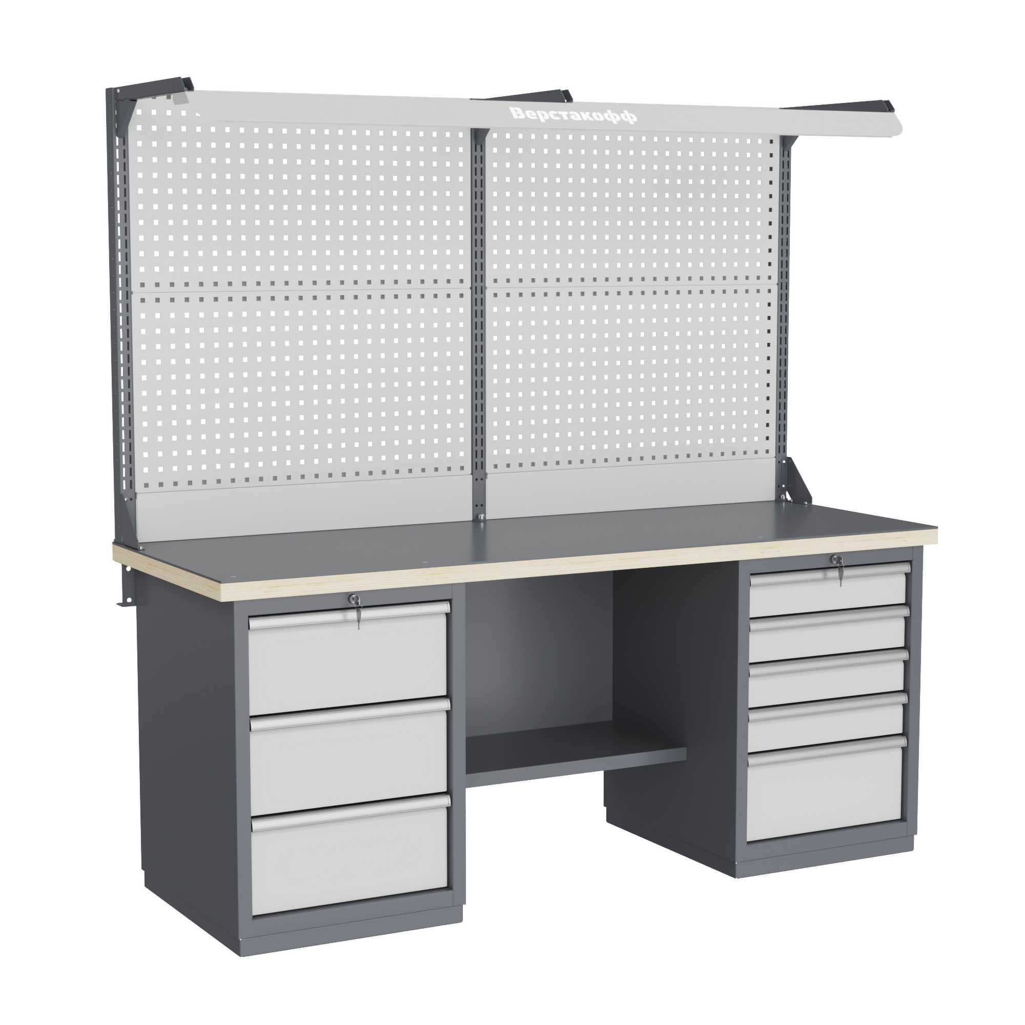 Верстак слесарный FBK 205.35.4-2F Верстакофф 216188