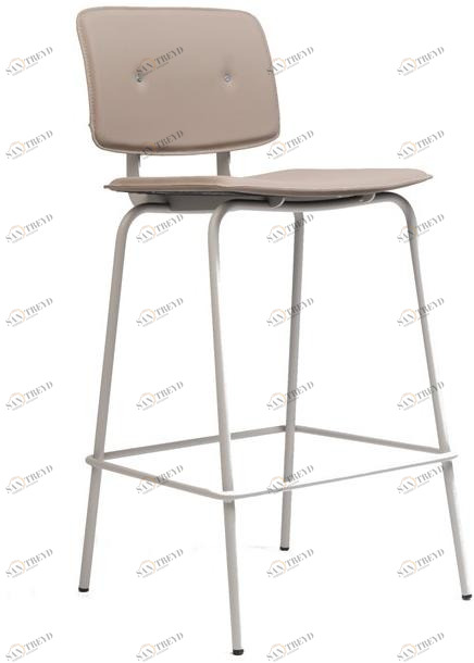 ONDARRETA Высокий кожаный табурет со спинкой Don sun-id-1437675