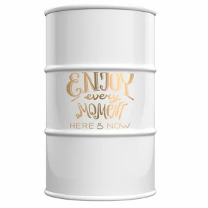 Бочка металлическая декоративная Enjoy XL STARBARREL  043813 Белый