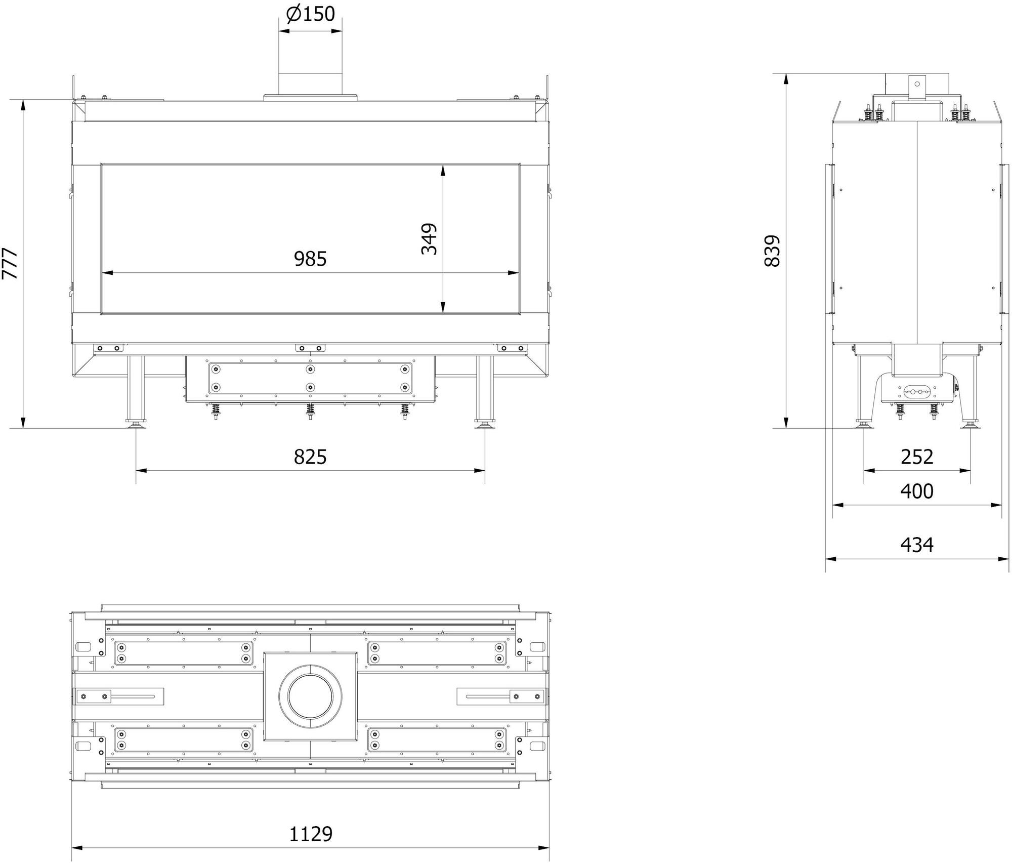 Kratki Газовый камин из стали sun-id-1386389 - Вид №2