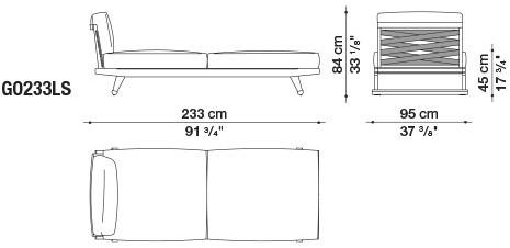 B&B Italia Outdoor Диван с шезлонгом Gio sun-id-1442753 - Вид №23