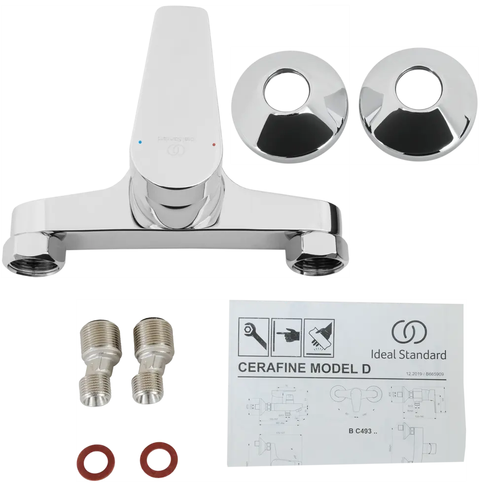 Смеситель для ванны и душа Ideal Standard Cerafine D однорычажный цвет хром STLM-2016868 - Вид №2