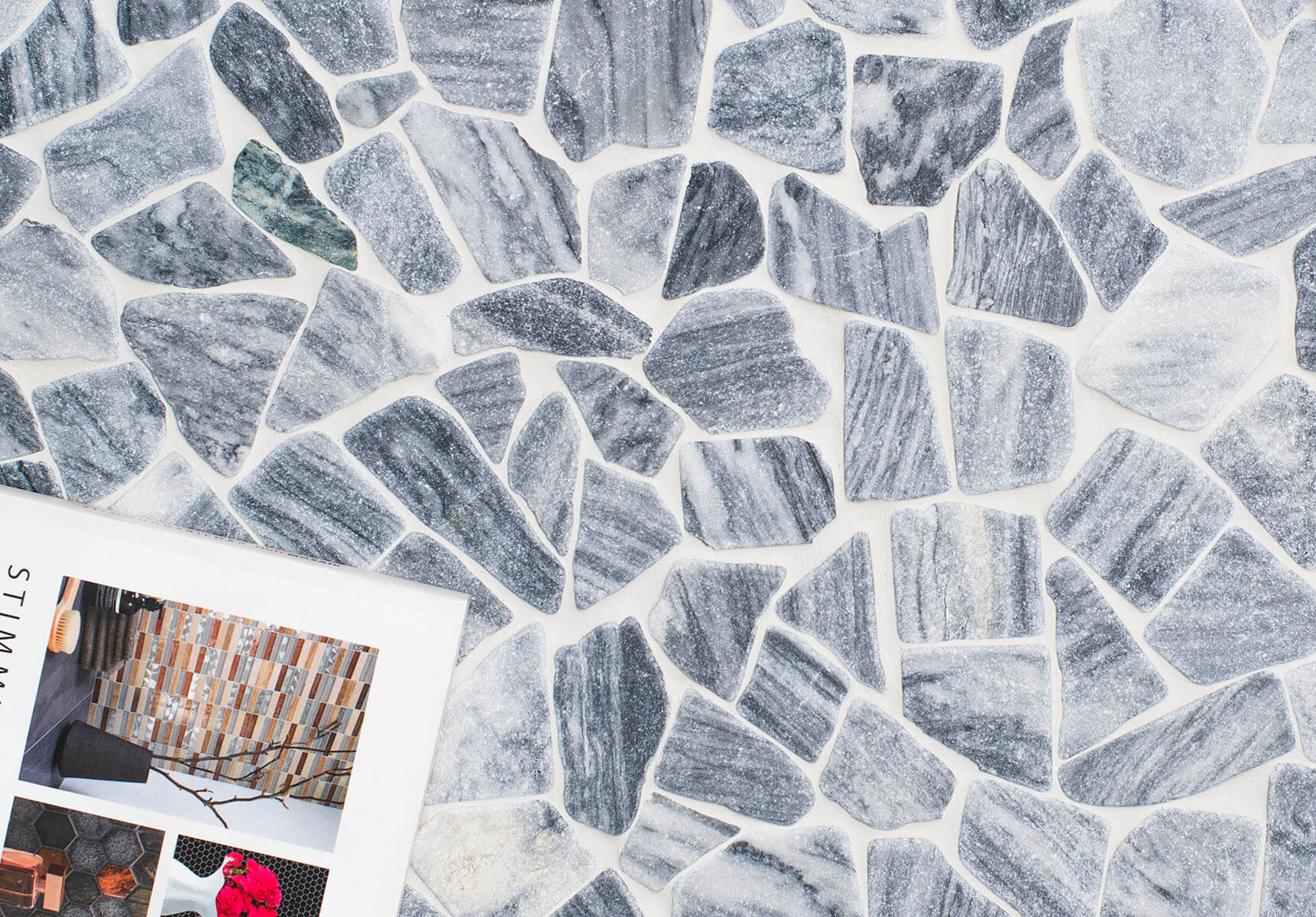 Мраморная мозаика Starmosaic Broken SPLIT GREY – Элегантность в каждом фрагменте STP-ST90 INCOLOR - Вид №2