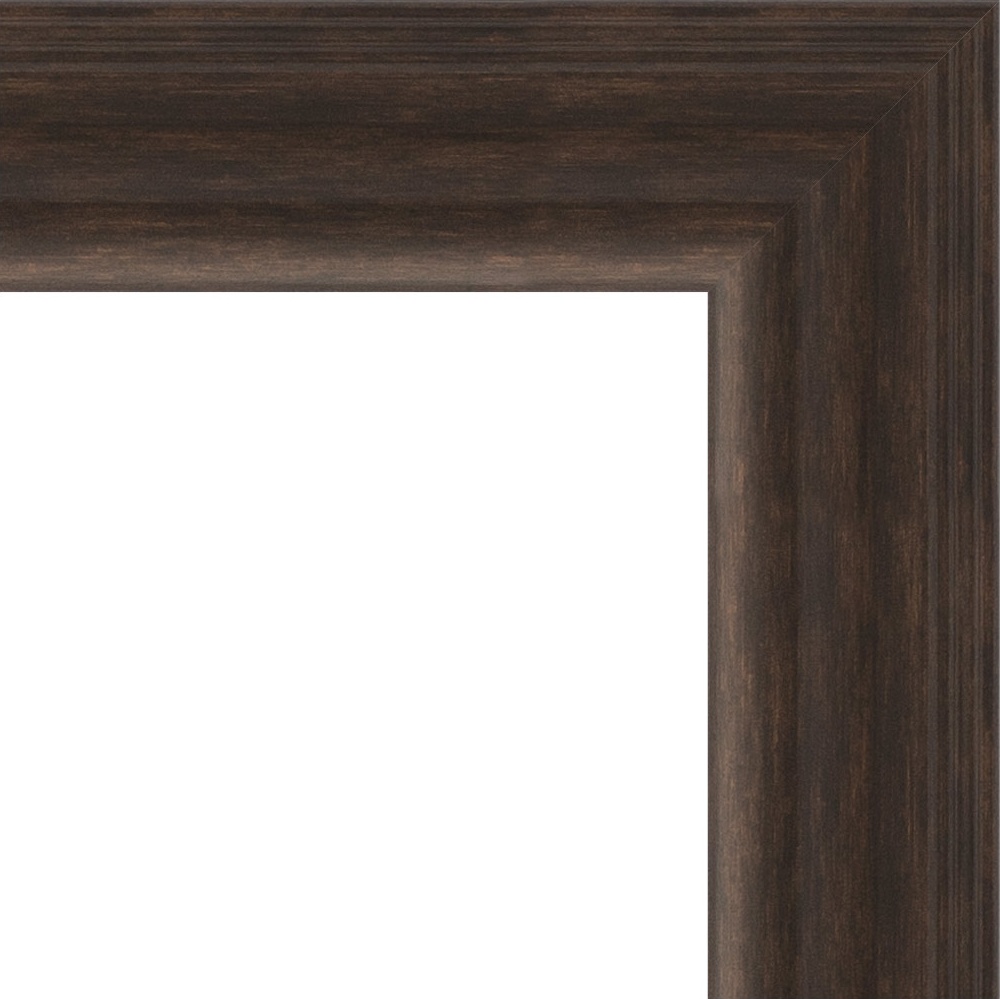 BY 1124 Зеркало с фацетом в багетной раме - палисандр 62 mm EVOFORM Exclusive - Вид №4
