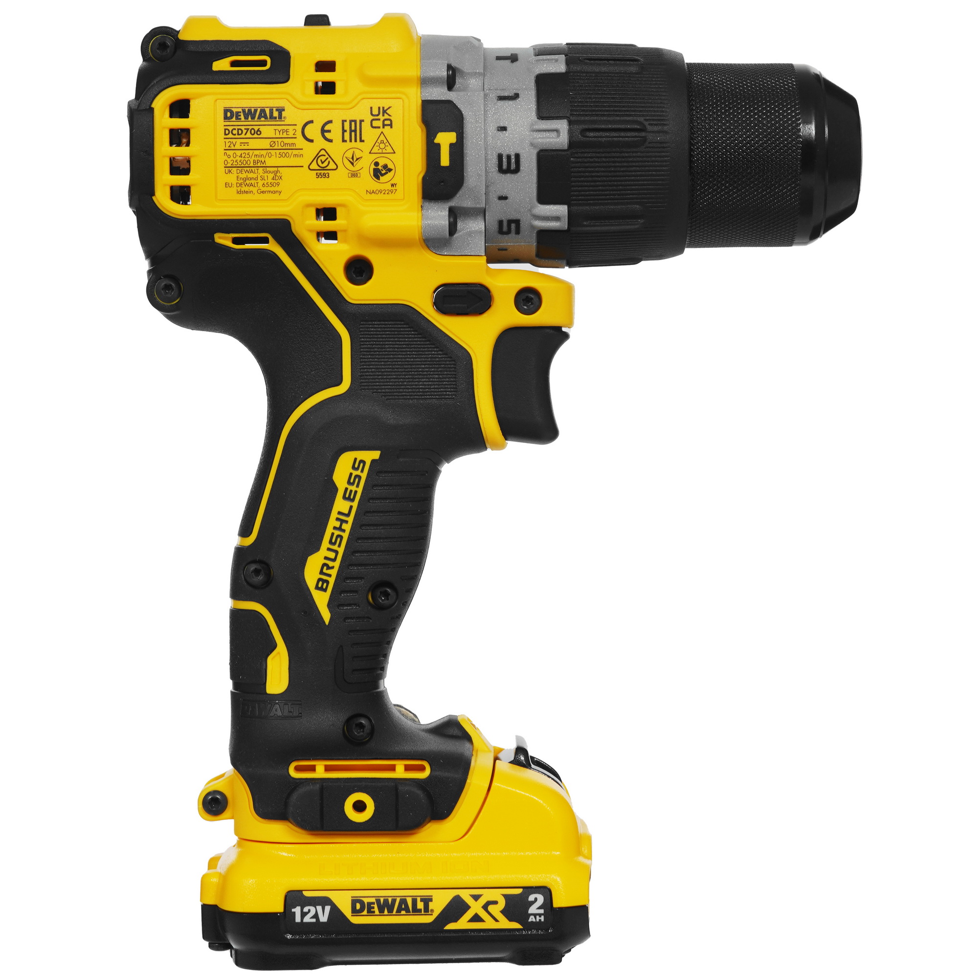 Дрель-шуруповерт DeWalt DCD706D2 XR 10.8/12V 9014015 STDN-0015238 - Вид №2