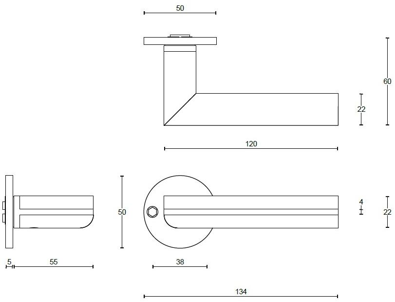 Formani Ручка из нержавеющей стали и дерева на розетке Two Pbl22/50 - Вид №7