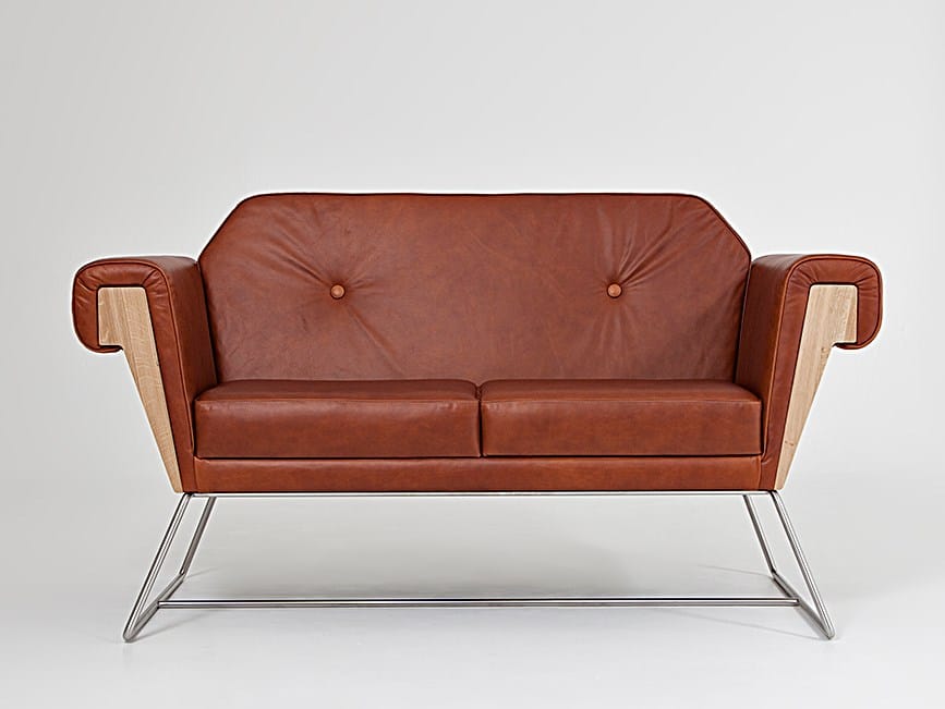 2-местный кожаный диван Liqui Contracts Hove Club ARCH-00007125 - Вид №1