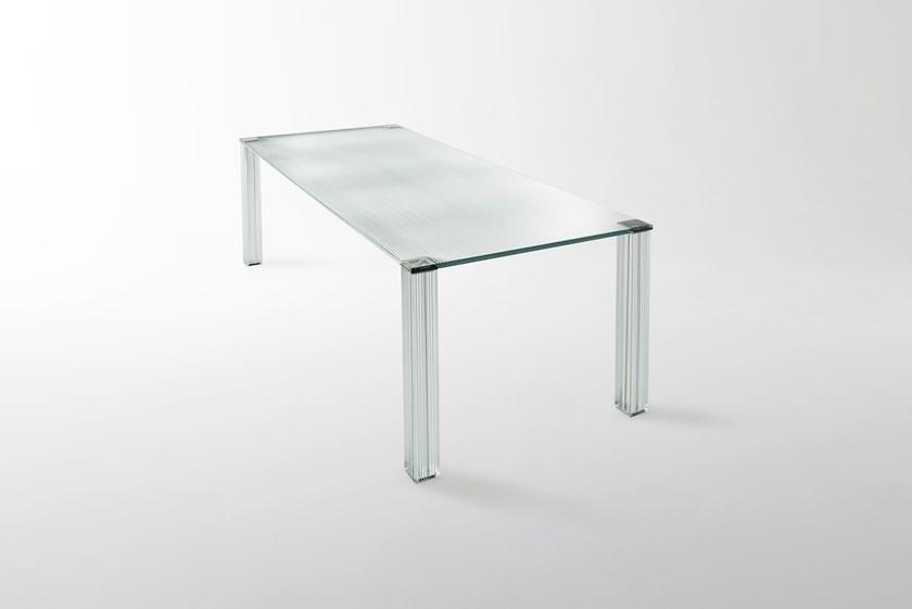 Glas Italia Прямоугольный стол из хрусталя Cryptée sun-id-1474924 - Вид №1
