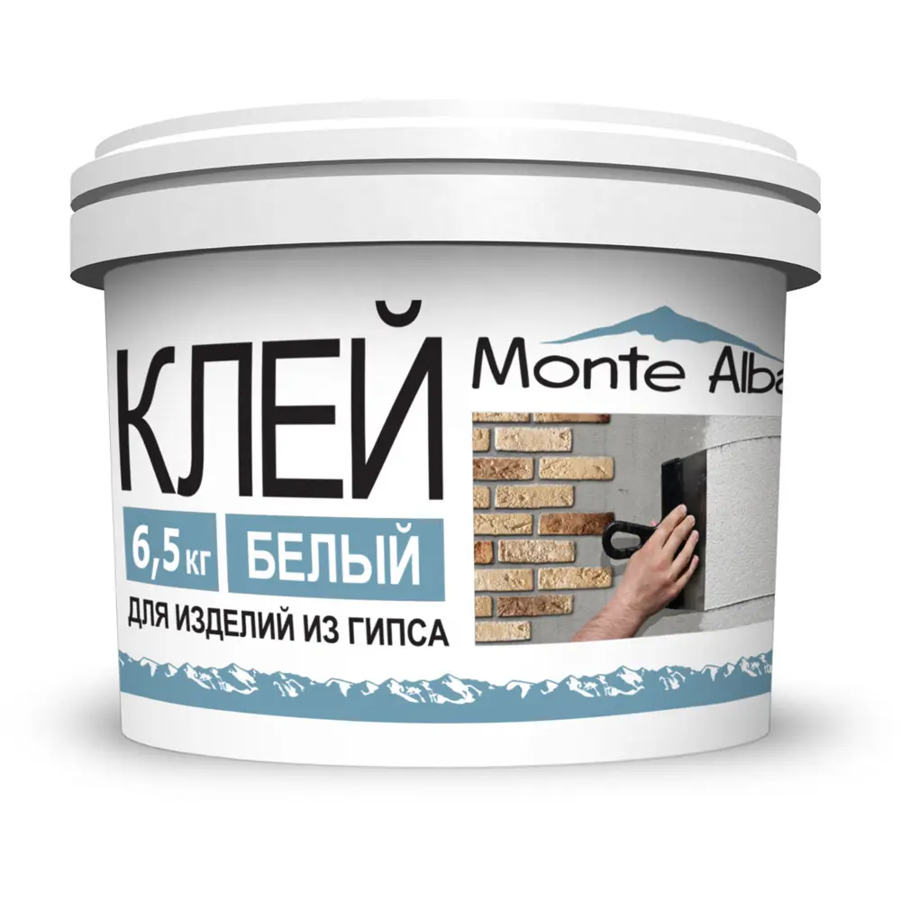 Клей для гипсовой плитки Monte Alba 6.5 кг Для изделий из гипса STLM-2062025