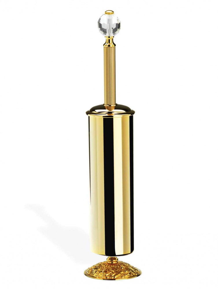 NT039V(08) Stil Haus Noto Light, напольный металлический ерш со стеклом Murano, хром 