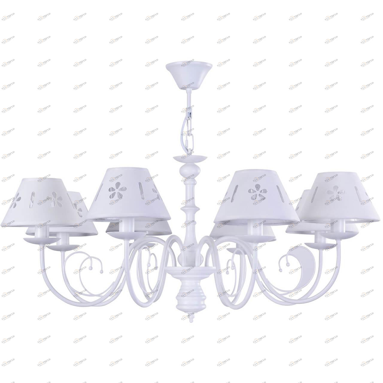 Подвесная люстра Freya Emily FR2537PL-08W FREYA EMILY WHITE 187183 Белый 