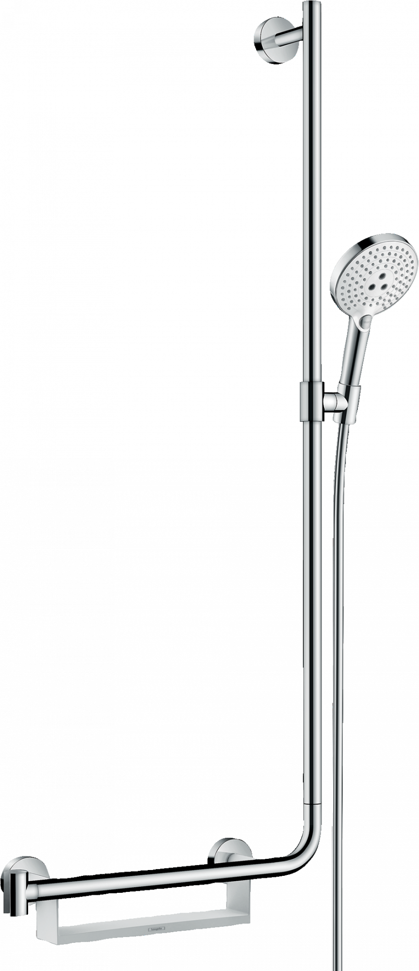 26327400 Raindance Select S Душевой набор 120 3jet EcoSmart 9 л / мин со штангой 110 см справа Hansgrohe 