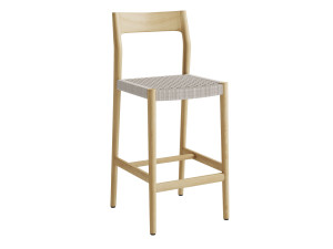 Высокий стул из тикового дерева со спинкой