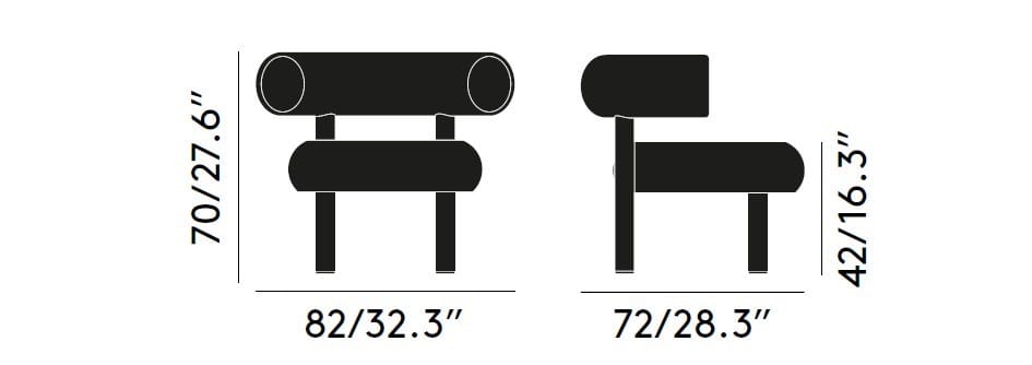 Деревянное кресло с тканевым покрытием Tom Dixon Fat ARCH-00008566 - Вид №16