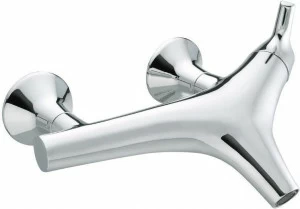 JUSTIME Смеситель для ванны настенный однорычажный из хромированной латуни Nature 6927-w0-80cp