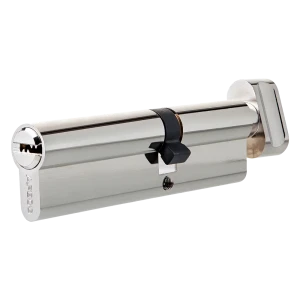 Цилиндр Apecs SM-110(50C/60)-C-NI, 50x60 мм, ключ/вертушка, цвет никель