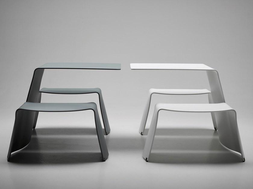 Extremis Алюминиевый стол для пикника со встроенными скамейками sun-id-1433021 - Вид №6