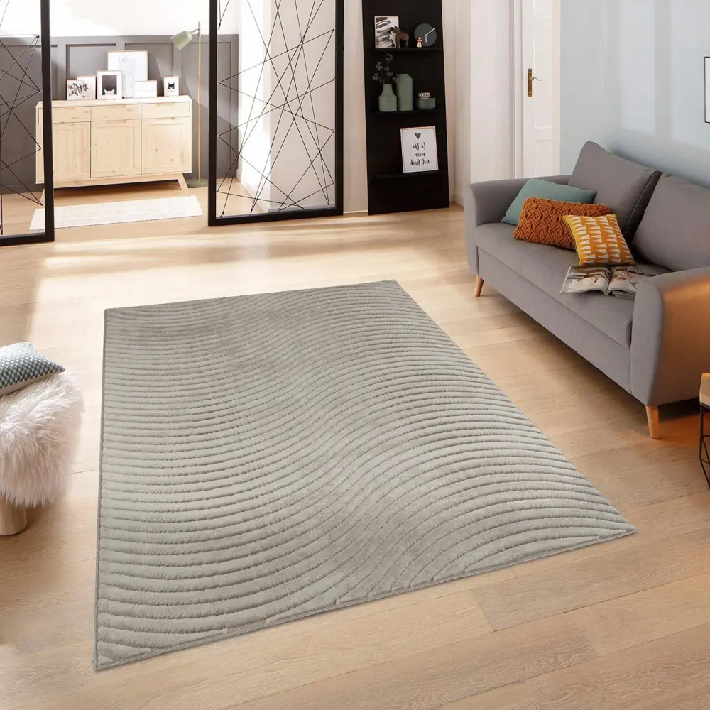 CTIM Ковер Луна с рельефным ворсом в бежевых тонах 80x150 см 89360180 STLM-1380084 - Вид №6