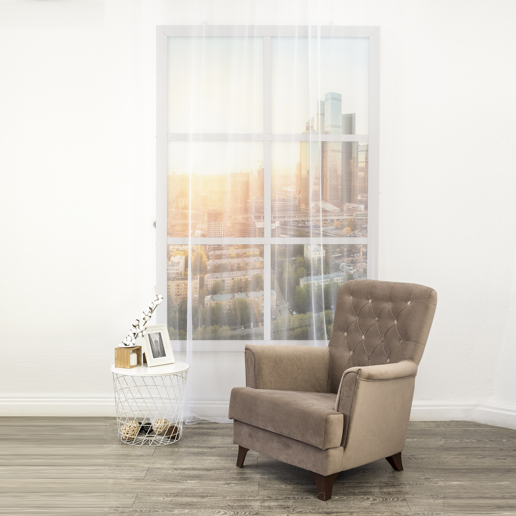 Тюль Selanik TEX REPUBLIC - воздушная сетка для гостиной в стиле неоклассика 83868910 STLM-0045320 - Вид №2